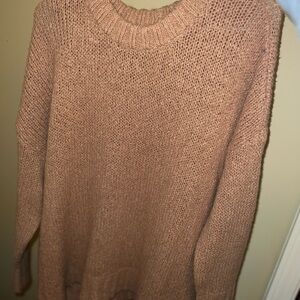 Aerie Warm Brown Crew Neck Sweater